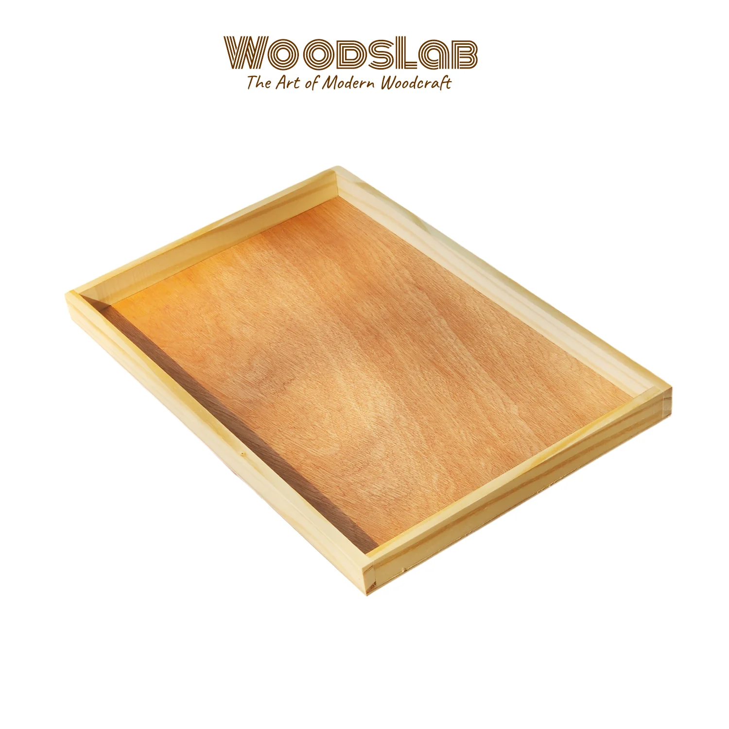 ถาดไม้สน รุ่น LM4B | ถาดเสิร์ฟอาหารสไตล์มินิมอล งานไม้แท้ธรรมชาติ