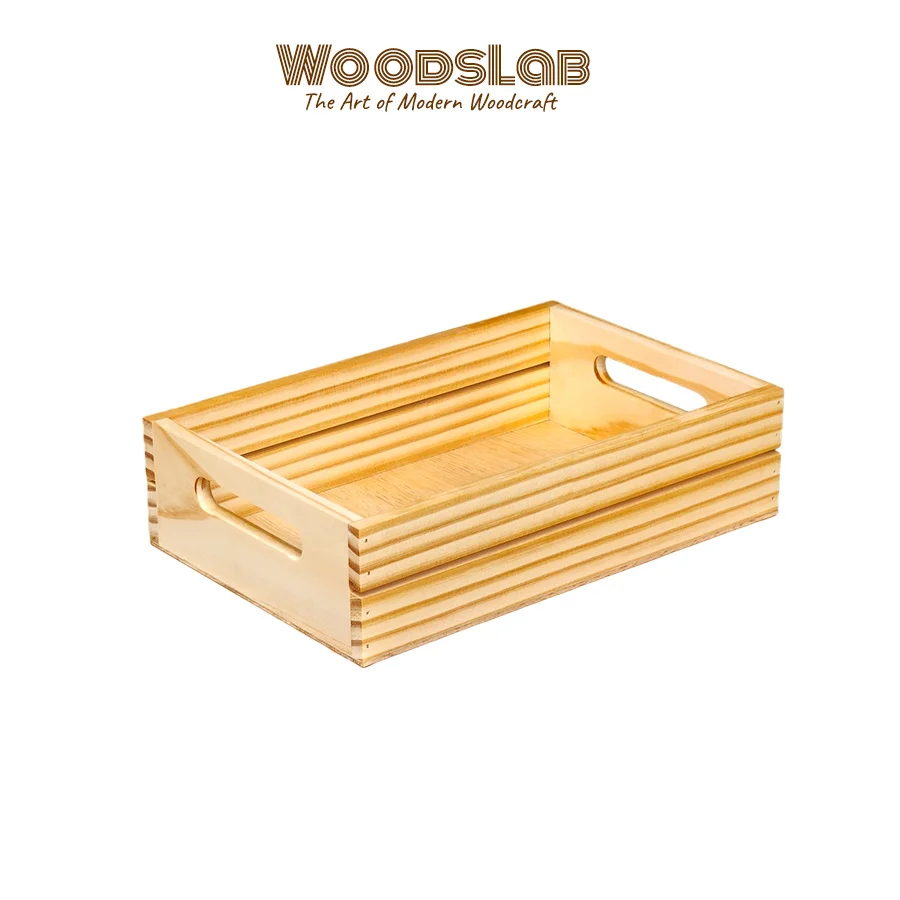 ลังไม้สน รุ่น LM6 | ลังไม้เปิดโล่ง ดีไซน์มินิมอล สำหรับจัดโชว์และตกแต่งบ้าน