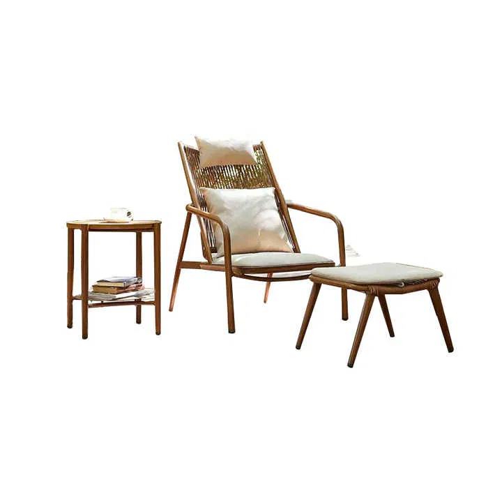 Wholesale Garden Furniture Teak Rocking Chair Outdoor Waterproof Wood Table and Chairs Set