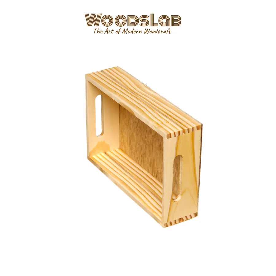 ลังไม้สน รุ่น LM6 | ลังไม้เปิดโล่ง ดีไซน์มินิมอล สำหรับจัดโชว์และตกแต่งบ้าน