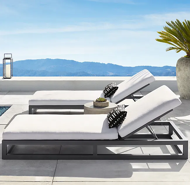 Product Name Swimming pool chair Product model AC-F366 Material Fiberglass + waterproof cushion Size 200*90*90cm Custom/LOGO Support Colour Any color customization MOQ 1 piece Modes of packing Wooden box Application Indoor, Outdoor,Hotel, Apartment, Offic