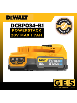 DEWALT แบตเตอรี่ Powerstack 20V 1.7ah. DCBP034-B1