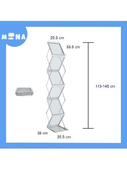 ชั้นวางนิตยสาร พับเก็บได้ รุ่น 02