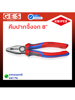 KNIPEX คีมปากจิ้งจก 8" (0302200)
