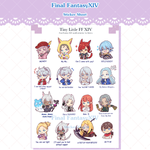 [In stock]FF 14 Tiny Little FF Sticker Sheet