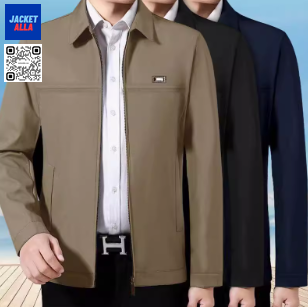 เสื้อแจ็คเก็ตทำงานธุรกิจผู้บริหาร วัยกลางคน ปลายแขนปล่อย บริการปักสกรีนโลโก้
