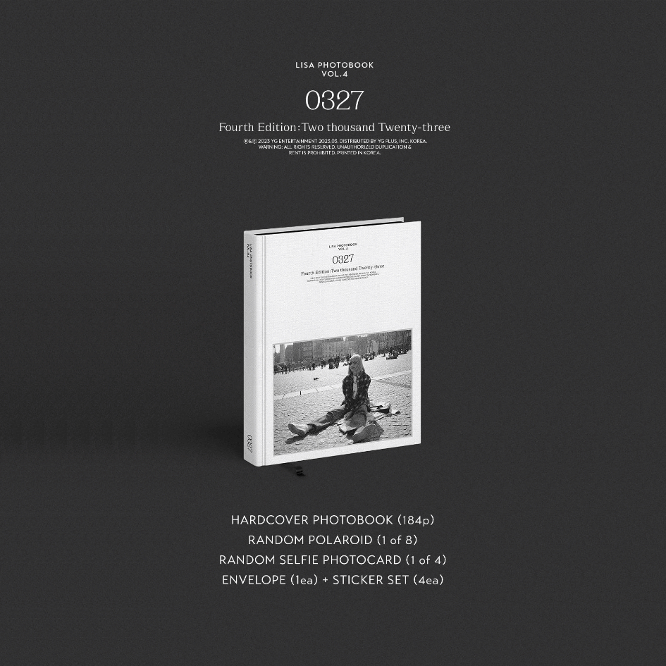 LISA 0327 PHOTOBOOK VOL.4 (HARDCOVER) โฟโต้บุ๊คลิซ่า