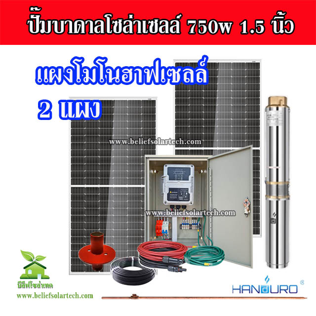 ปั๊มบาดาล 750w 1.5 นิ้ว HANDURO