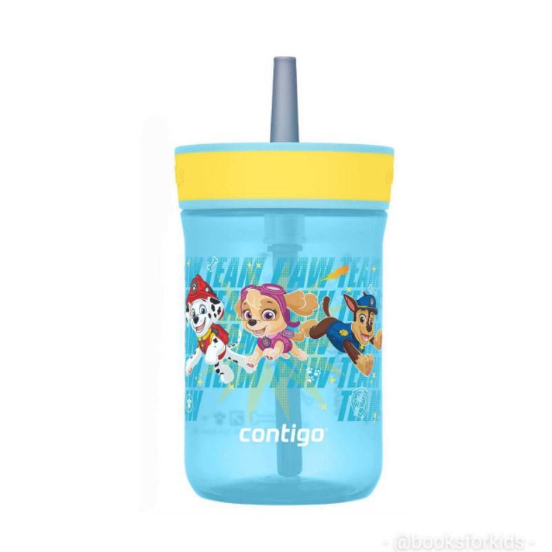 NEW!! Contigo Paw Patrol Kids Plastic Water Bottle กระติกน้ำหลอดดูด แก้วน้ำดื่มเด็กลาย Paw Patrol