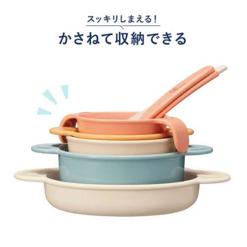 Combi - Winnie the Pooh enhancement set, 8 pcs ชุดทานอาหารเด็ก สำหรับเด็กเริ่มฝึกทานอาหาร