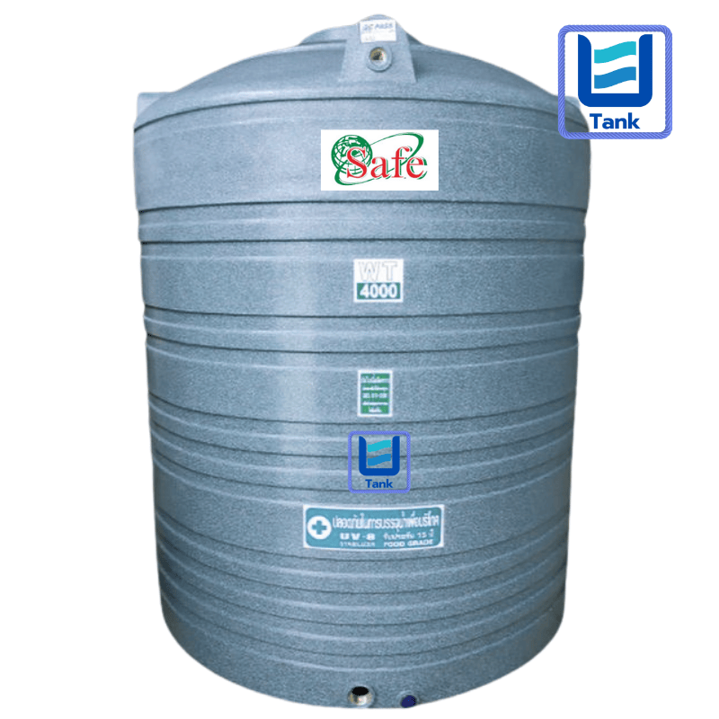 SAFE ถังเก็บน้ำ PE 4000 ลิตร ลายแกรนิต รุ่น WTG4000 มี 4 สี : ทราย / เขียว / เทา / แดง