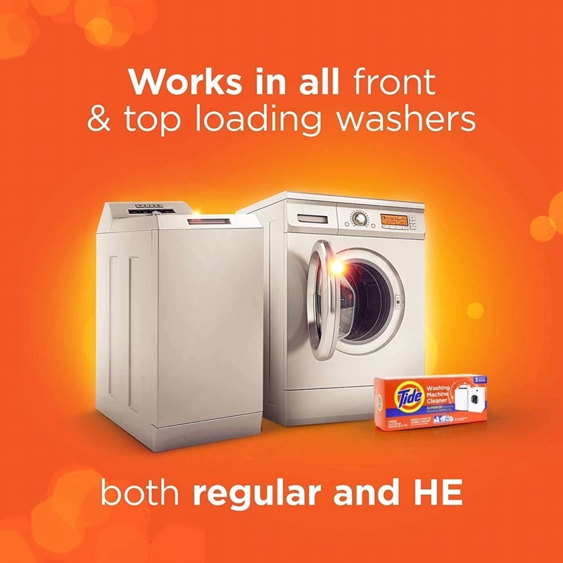 [แบ่งขาย / ซอง] ผงล้างเครื่องซักผ้า Tide washing machine cleaner, ขนาด 75g. / ซอง