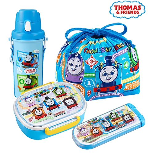 OSK - Thomas the Tank Engine กล่องอาหาร กระติกน้ำ ถ้วยน้ำ ขุดจานอาหารลาย Thomas จากญี่ปุ่น