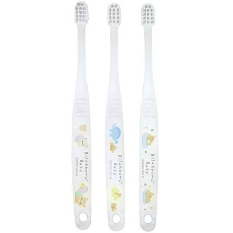 NEW!! ลายใหม่ Skater - เซทแปรงสีฟันสำหรับทารกอายุ 0-3 ขวบ, 3P Infant toothbrush Step 1 อายุ 0-3 ขวบ