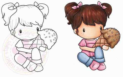 CC Ice Cream Lucy stamp แสตมป์ Rubber คุณภาพ เล็งตำแหน่งที่จะปั๊มได้ นำเข้าจาก USA