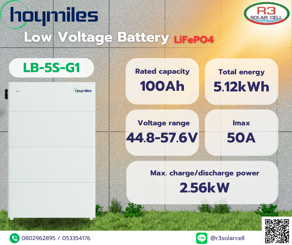 Low Voltage Battery Hoymiles 100Ah รุ่น LB-5S-G1