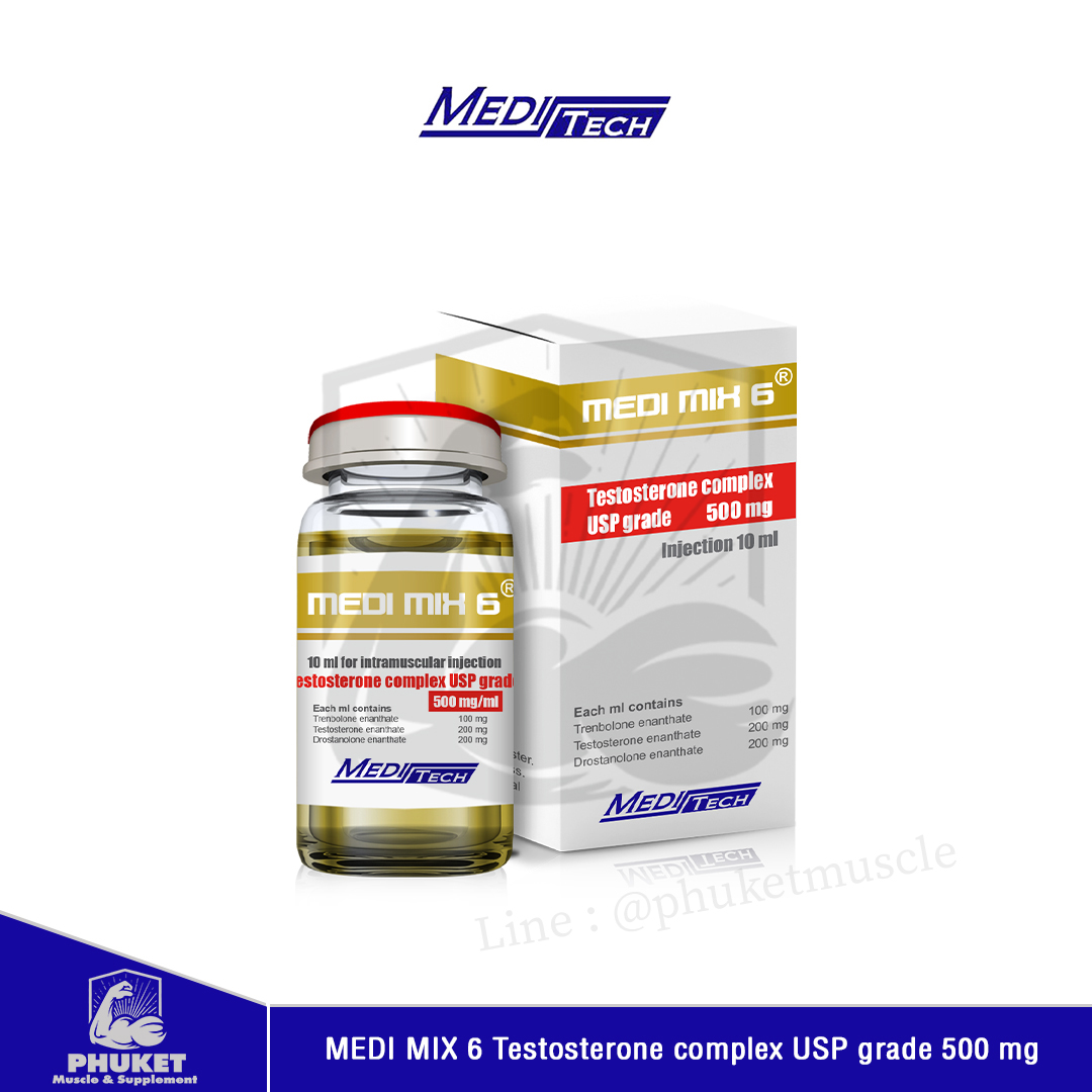 Meditech MEDI MIX 6 Testosterone complex USP grade 500 mg