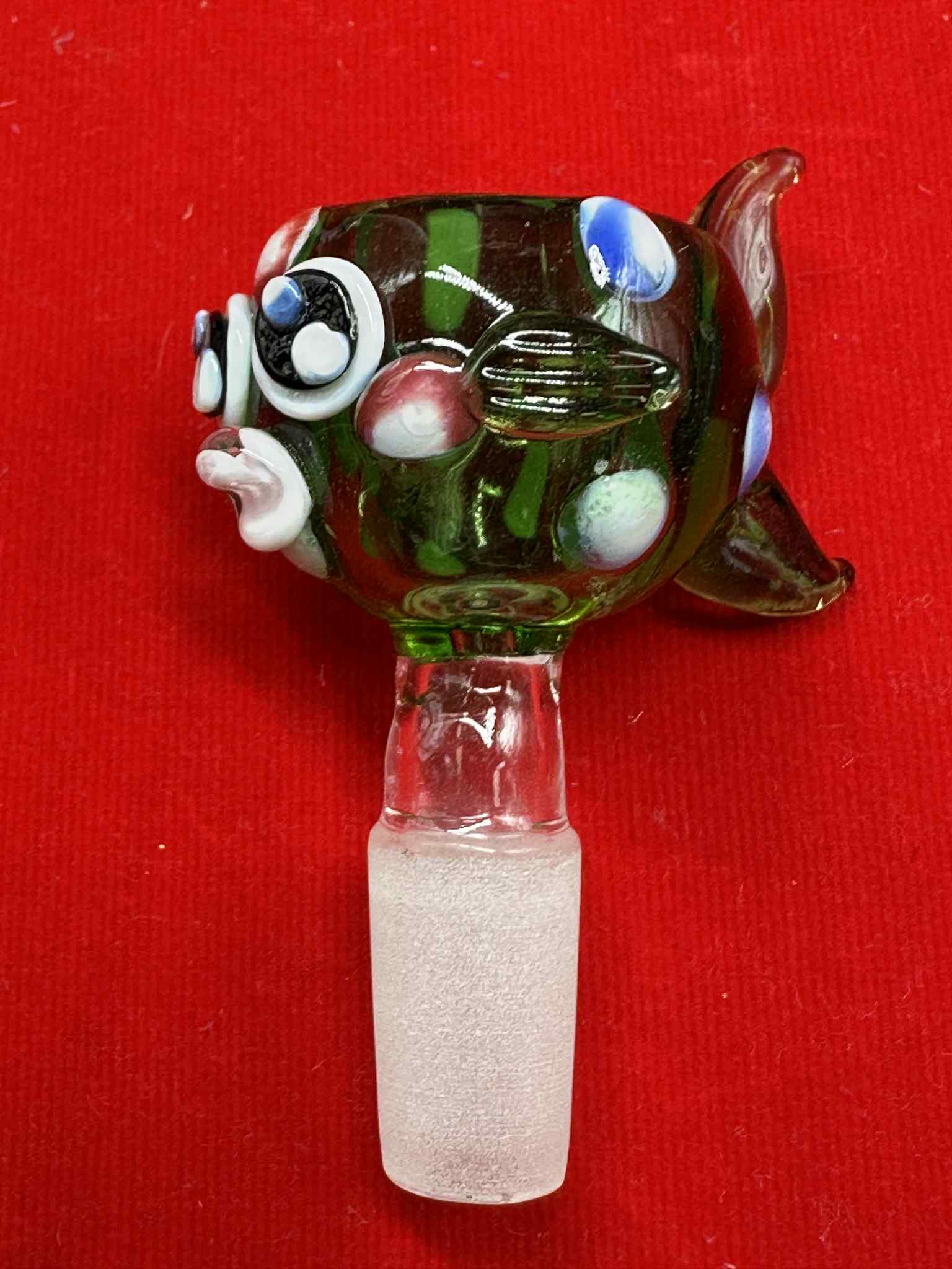 Glass Golden Fish Glass Cup (14.5mm.)(27)