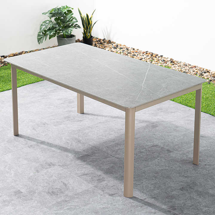 DESIGN set comfortable factory Round Wholesale Furniture Material Garden dining Outdoor table