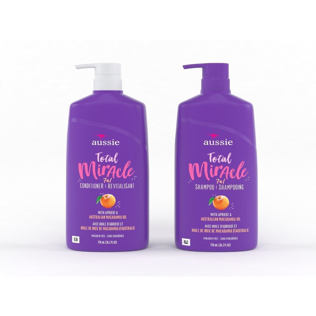 Aussie Total Miracle 7 n 1 Shampoo & conditioner ขนาด 778 ml. แชมพู และครีมนวดผม