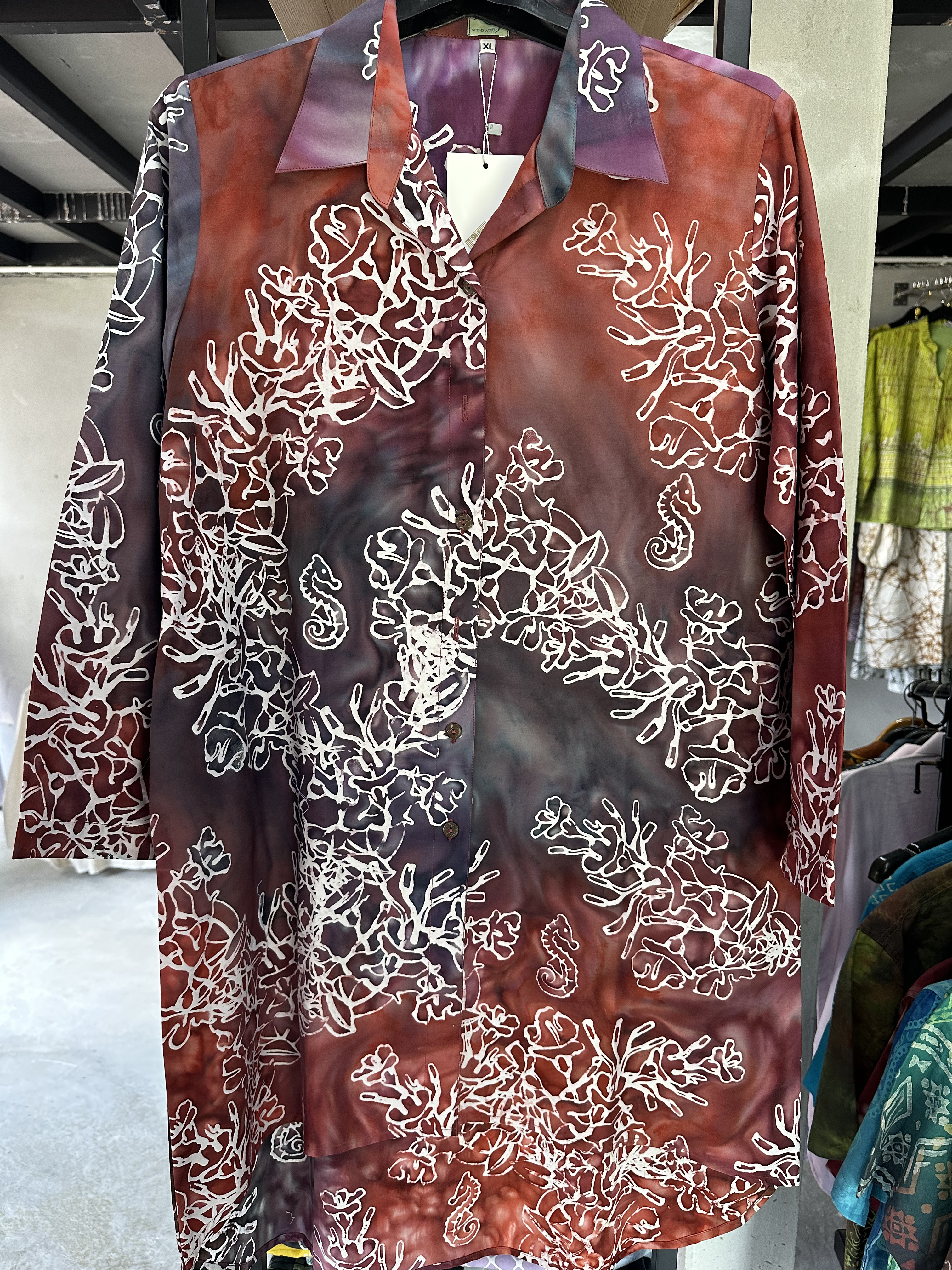 ชุดเดรส คอปก บาติก