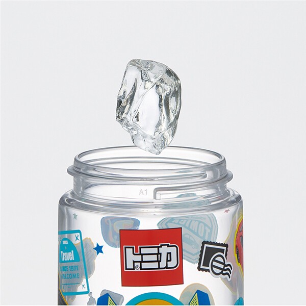 Skater - ขวดน้ำดื่มแบบใส มีหลอดดูด ขนาด 500ml. กระติกน้ำเด็ก Straw Water Bottle