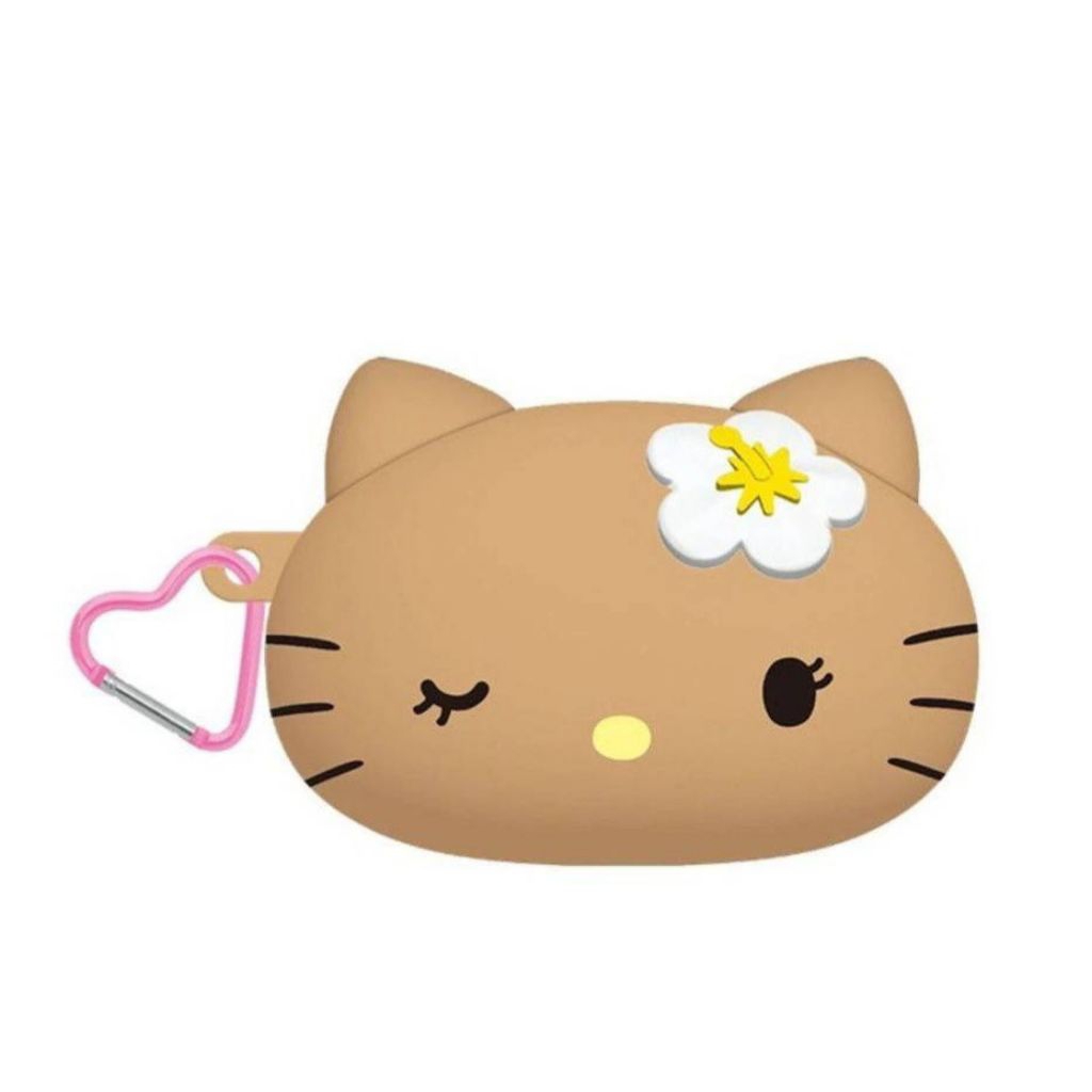 Sanrio - กระเป๋าใส่ดินสอ ปากกาซิลิโคน Kitty Suntan Silicone Pencil case
