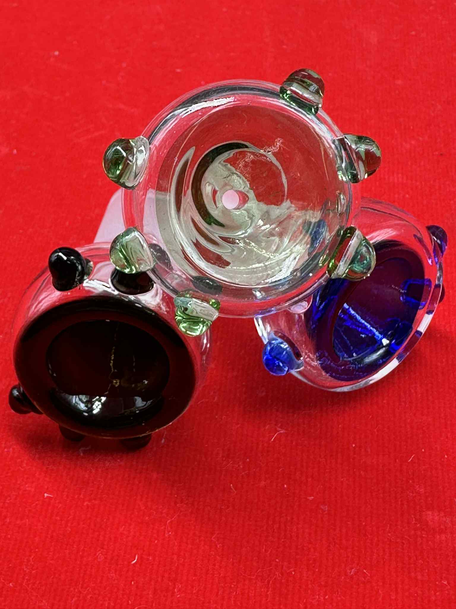 Glass 6 Marbles Glass Cup (14.5mm.)(30)