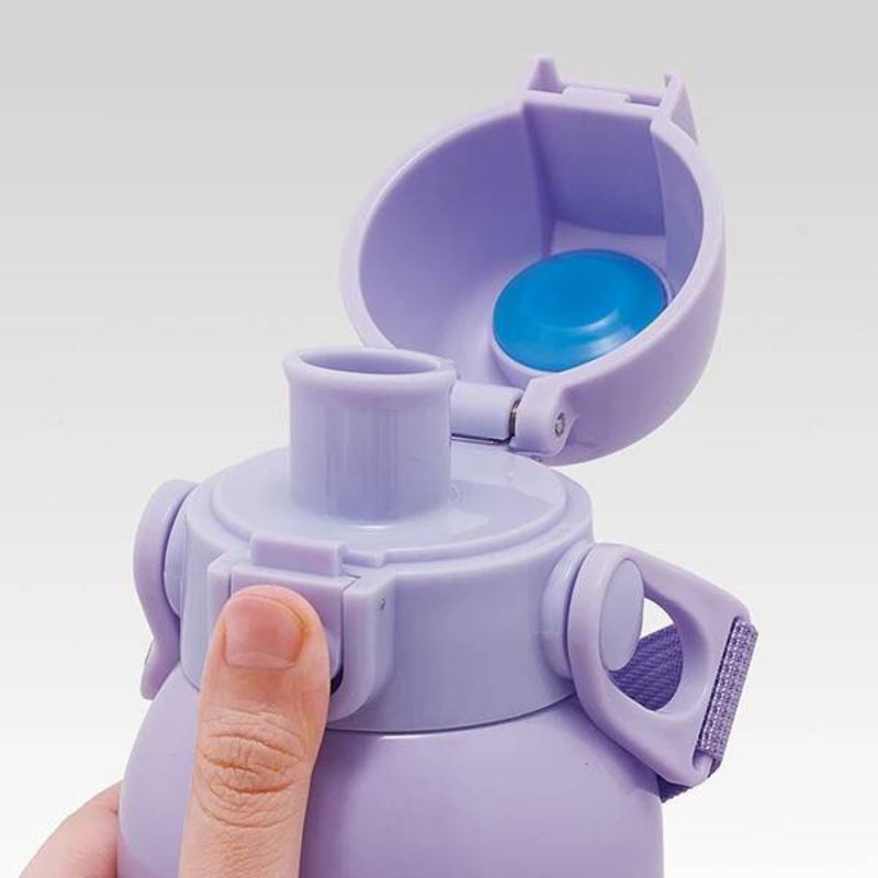 Skater - กระติกน้ำเก็บอุณหภูมิแบบยกดื่ม 600ml. Direct Stainless Steel Bottle with Shoulder Strap 600ml.