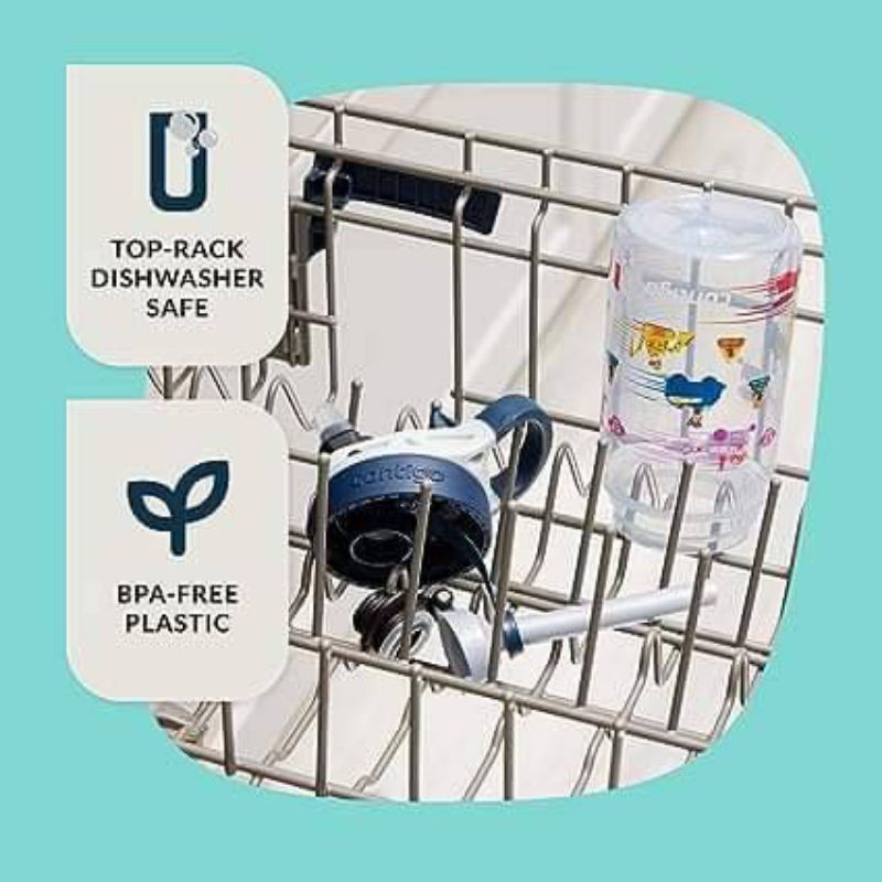 NEW!! Contigo Paw Patrol Kids Plastic Water Bottle กระติกน้ำหลอดดูด แก้วน้ำดื่มเด็กลาย Paw Patrol