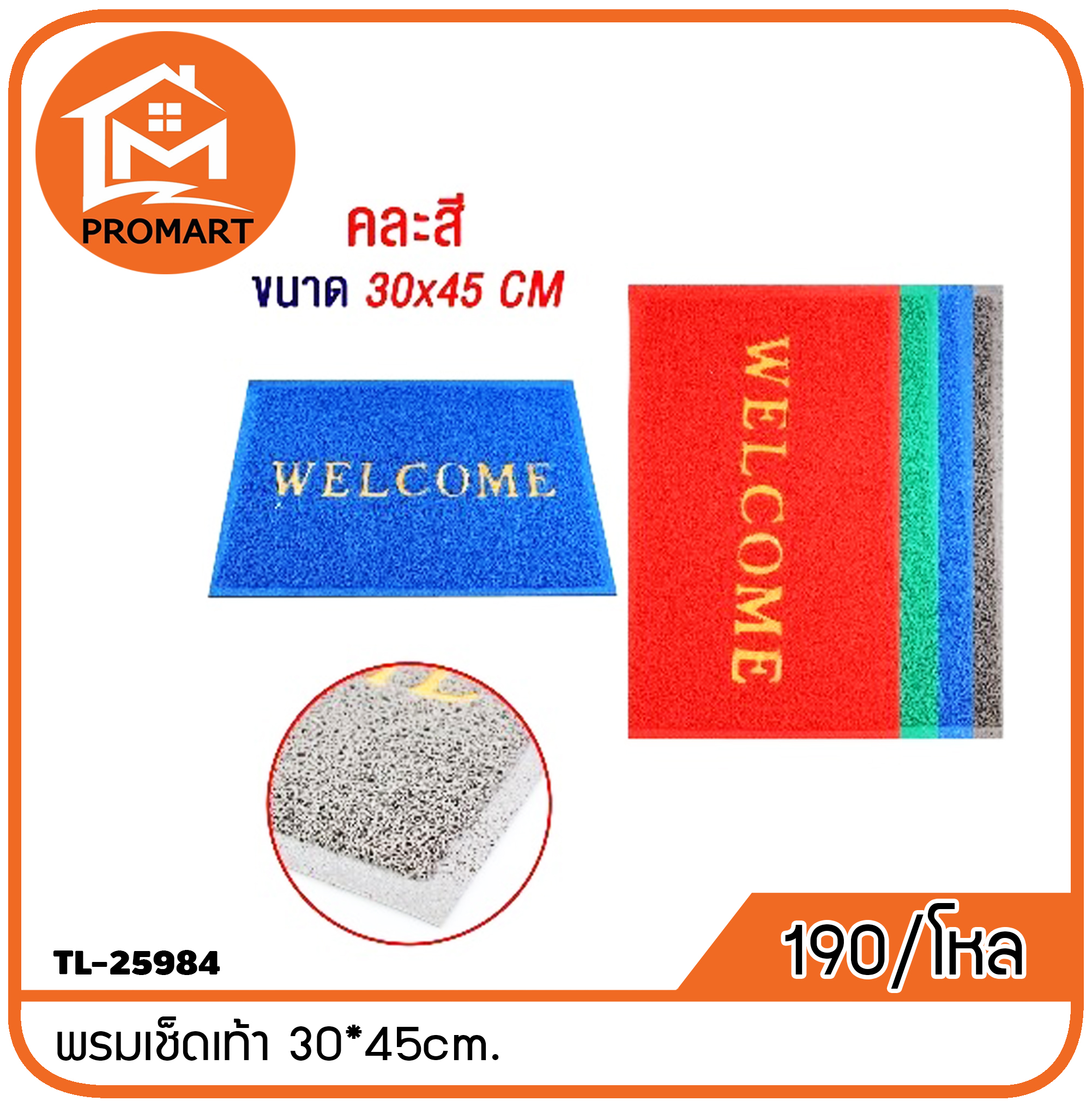 TL4-25984 พรมเช็ดเท้า 30*45cm. (L1)