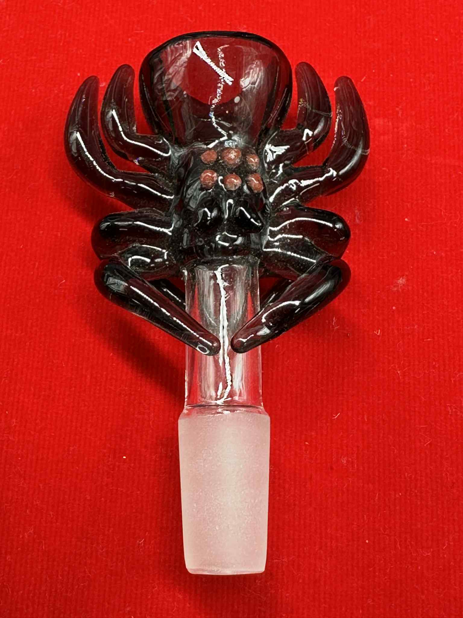 Glass Spider Black Man Glass Cup (14.5mm.)(26)