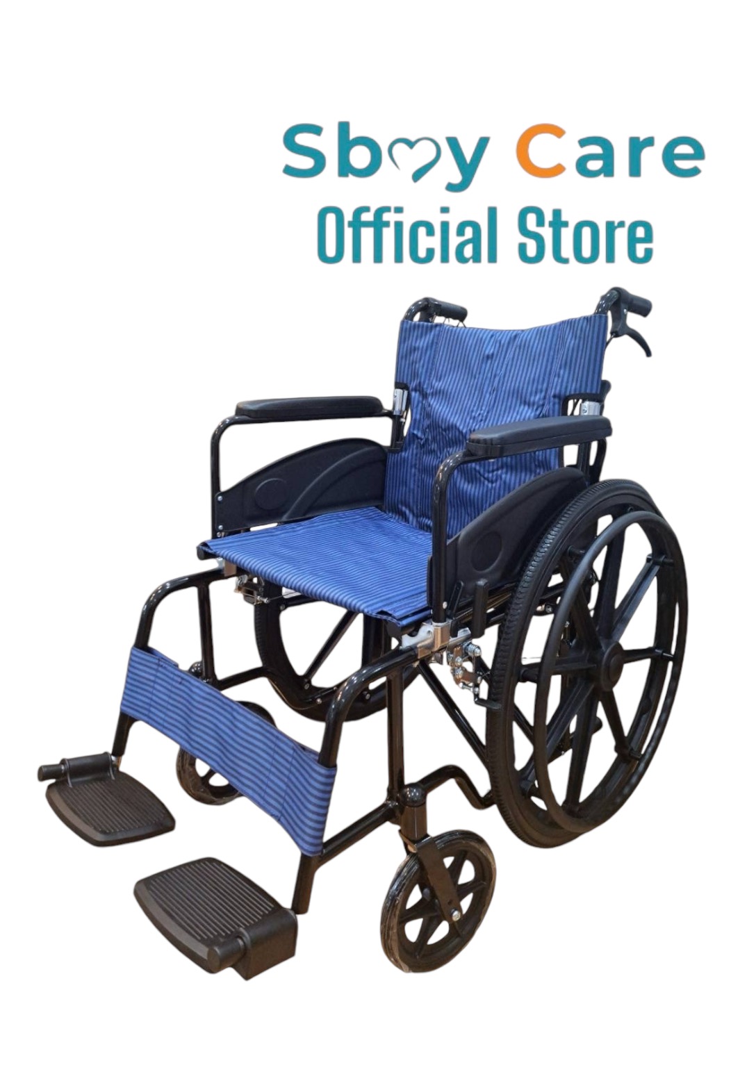 Sbay Care รถเข็นผู้ป่วย แบบเปิดข้าง ล้อ 24 นิ้ว FY977LF4