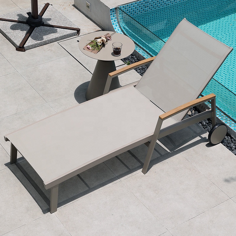 Garden Sun Loungers Chaise Lounge Adjustable Swimming Pool Lounge Outdoor Furniture