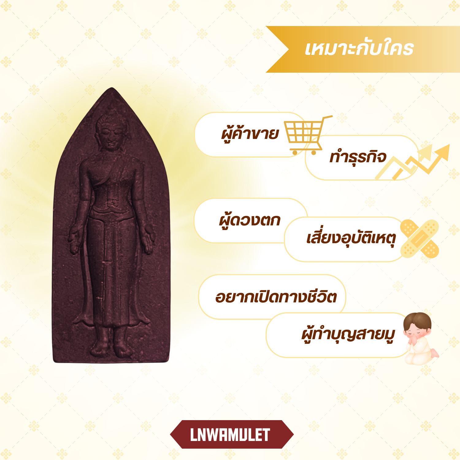 พระปางเปิดโลก สีน้ำตาล รุ่น เปิดโชค วาสนา บารมี ปลุกเสกแท้ มวลสารศักดิ์สิทธิ์ เสริมโชค สำเนา