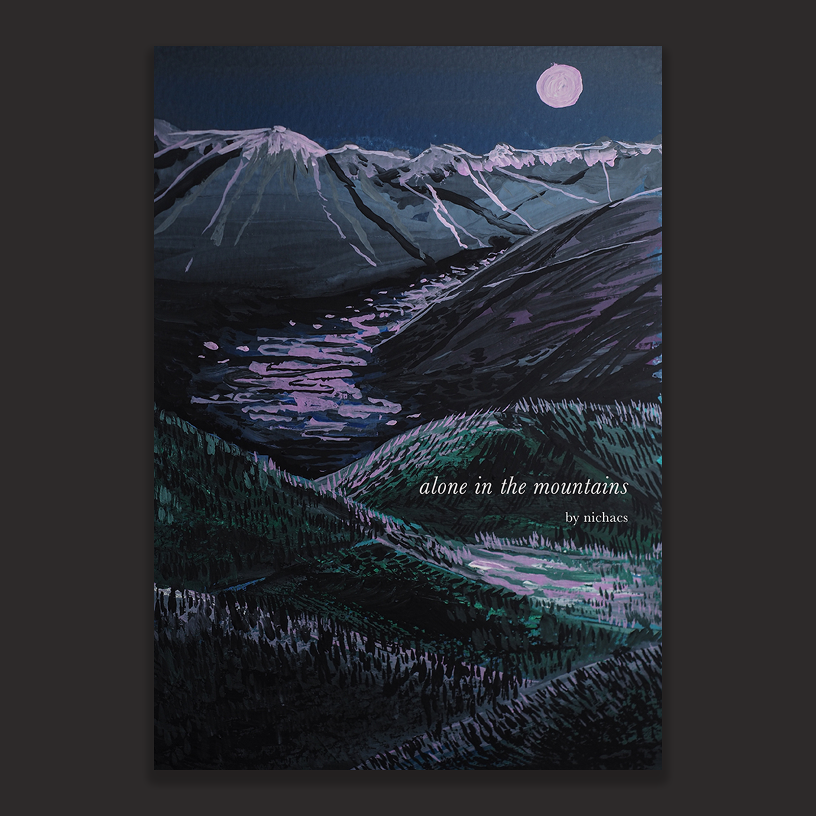 alone in the mountains