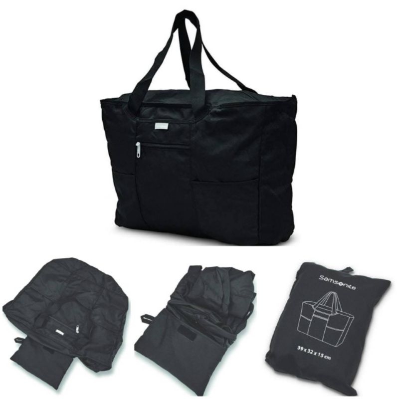 Samsonite Foldaway Tote bag กระเป๋าผ้าขนาดกลางพับเล็ก