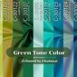 ผ้าไหมสีเขียว