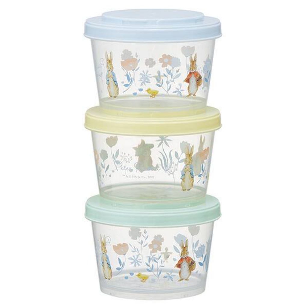 Skater - ชุดกล่องเก็บอาหาร 3 ใบแบบกลม วางซ้อนกันได้ ขนาด 240 ml. Jointed Thin-Walled Storage Container