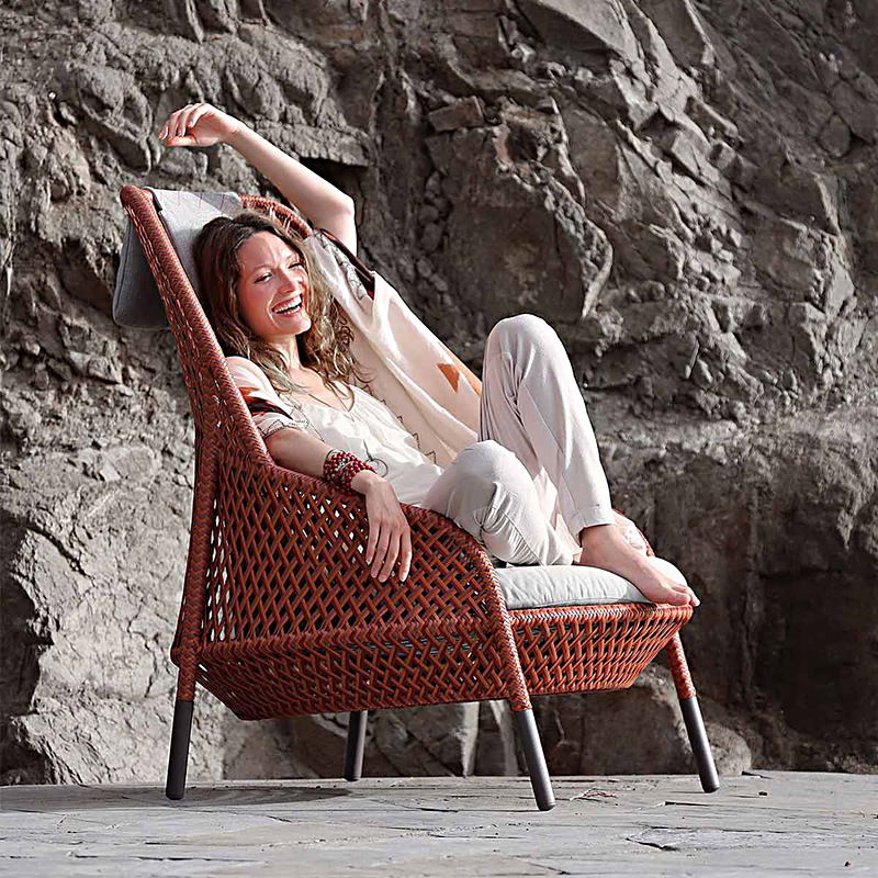 Sofa - Outdoor luxury garden furniture rattan back chair wicker patio outdoor lounge