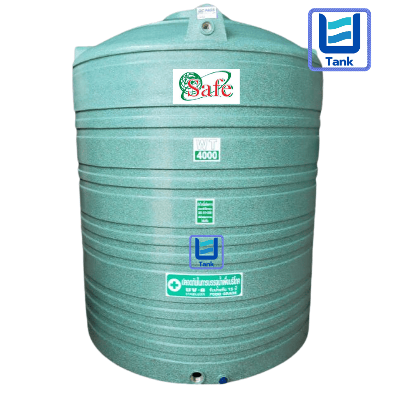 SAFE ถังเก็บน้ำ PE 4000 ลิตร ลายแกรนิต รุ่น WTG4000 มี 4 สี : ทราย / เขียว / เทา / แดง