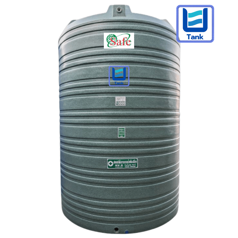 SAFE ถังเก็บน้ำ PE 10000 ลิตร ลายแกรนิต รุ่น WTG10000 มี 4 สี : ทราย / เขียว / เทา / แดง