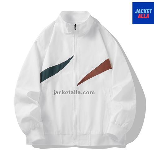 แจ็คเก็ตใหม่ Unisex หญิงชาย ฤดูใบไม้ผลิและฤดูใบไม้ร่วง เสื้อกันลมกีฬาลำลองคอปก