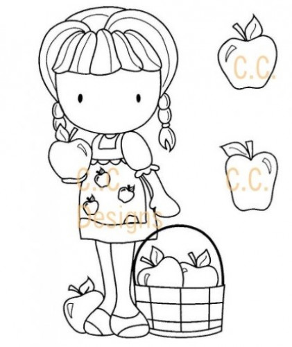 CC Apple Emma stamp แสตมป์ Rubber คุณภาพ เล็งตำแหน่งที่จะปั๊มได้ นำเข้าจาก USA