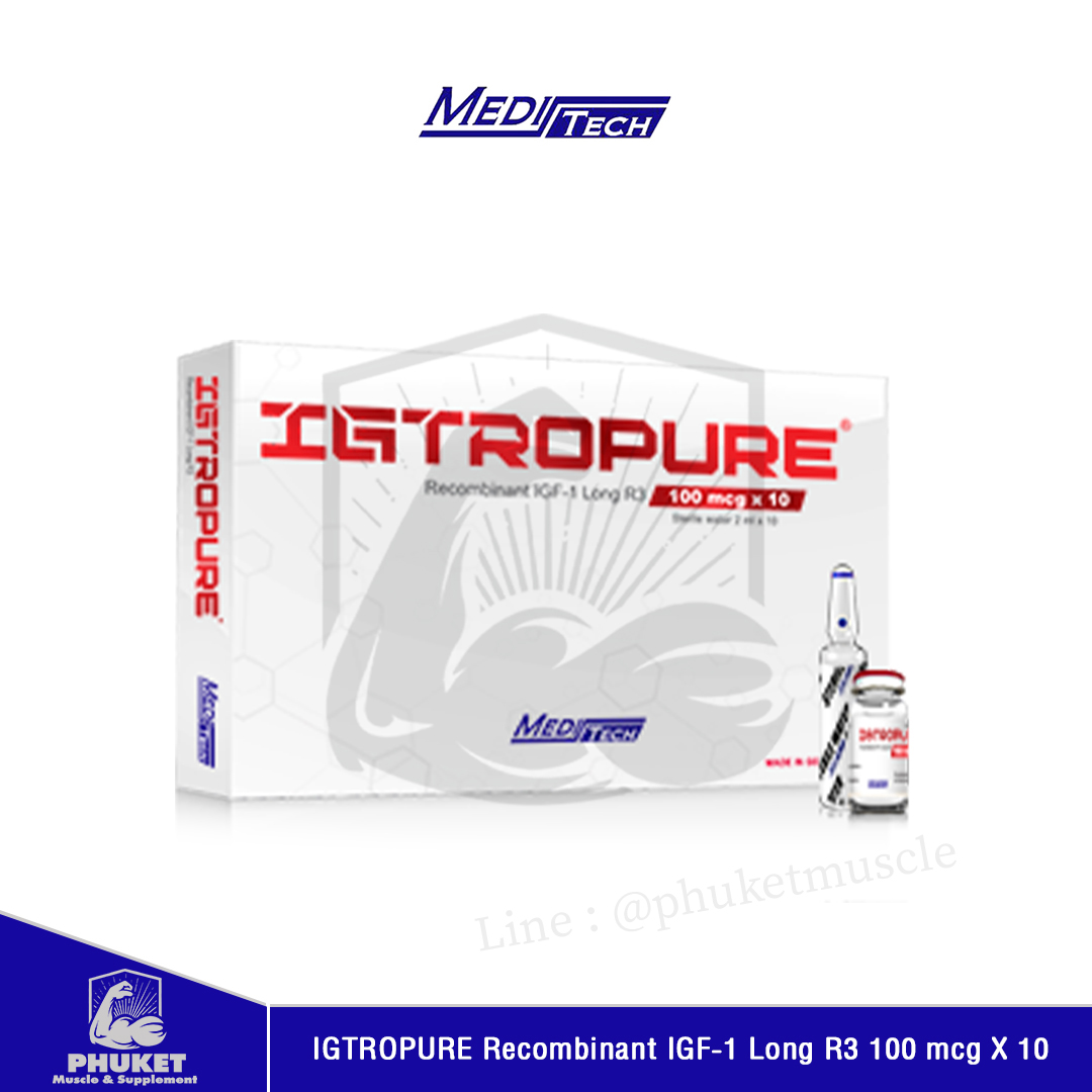 Meditech IGTROPURE Recombinant IGF-1 Long R3 100 mcg X 10