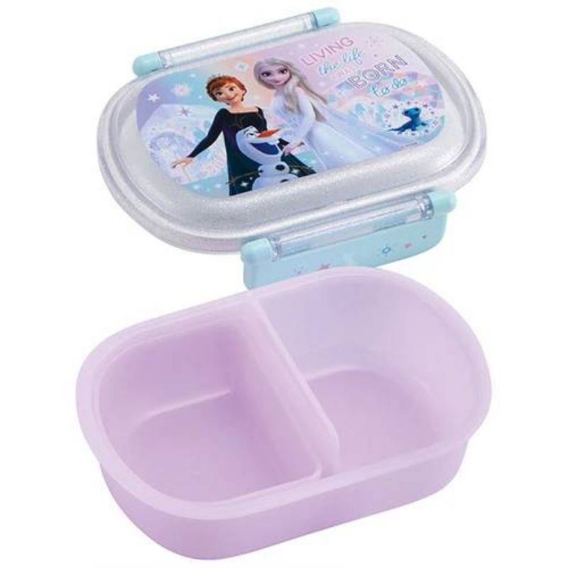 NEW เพิ่มลายปี 2026 Skater - กล่องข้าว กล่องอาหารเด็ก Antibacterial Dishwasher Safe Fluffy Lid Tight Lunch Box Oval ขนาด 360ml.