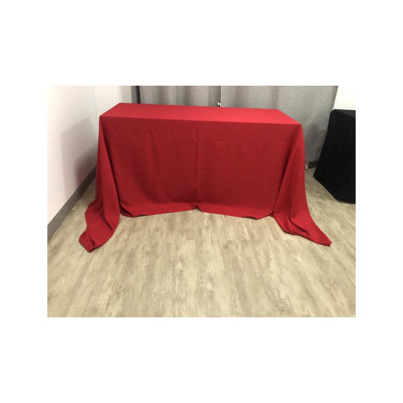 ผ้าคลุมโต๊ะแบบปล่อยชาย ขนาด 1.2 เมตร ไม่สกรีนโลโก้ - สีส้ม