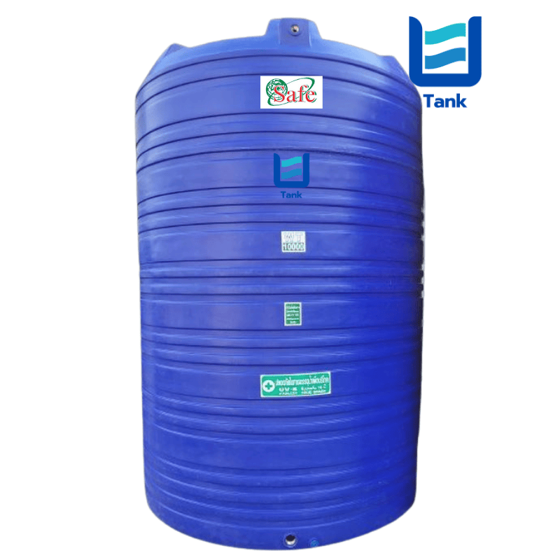 SAFE ถังเก็บน้ำ PE 10000 ลิตร สีเรียบมาตรฐาน รุ่น WT10000 มี 4 สี : ครีม,ขาว,น้ำเงิน,เทา