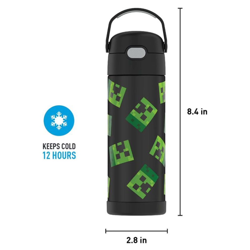 Thermos FUNTAINER water bottle ขวดน้ำเก็บอุณหภูมิแบบยกดื่ม 16 Oz.