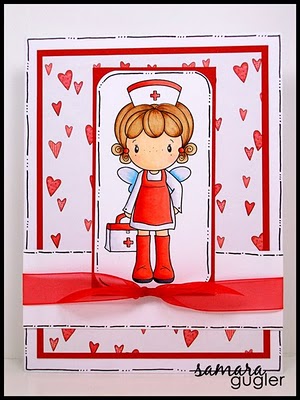 Nurse Nora stamp แสตมป์Rubberคุณภาพใช้ดึงเปลี่ยนเล็งตำแหน่งที่จะปั๊มได้นำเข้าจาก USA